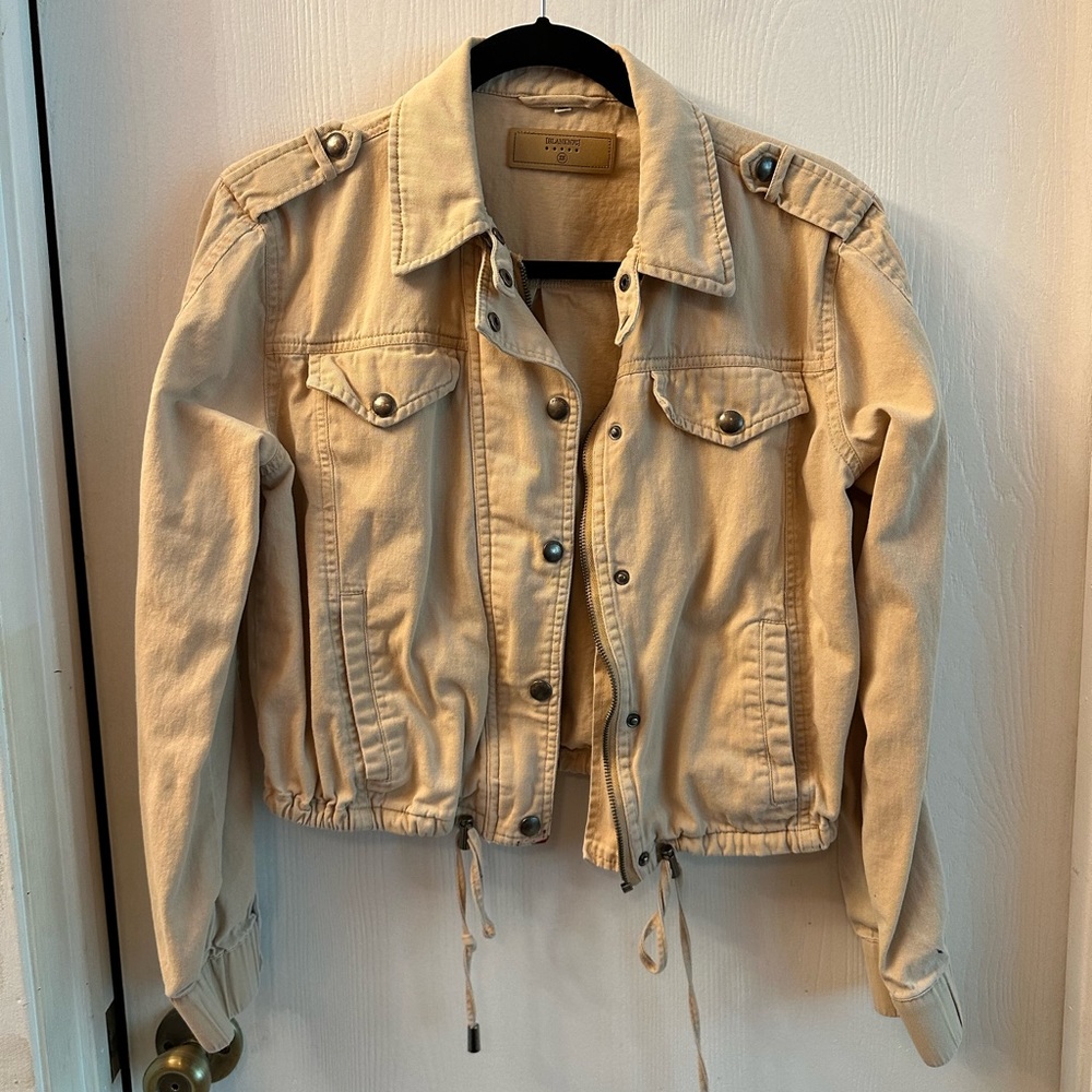 Tan bomber jacket